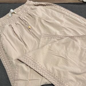 EUC Seaspice Beige Textured Pants